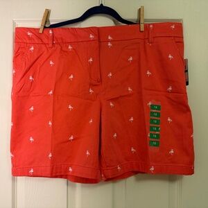Izod Women’s Coral Color Flamingo Shorts